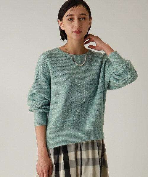 THE SHOP TK （ザ ショップ ティーケー ）の「◆【程よくゆったり/洗える】ラメニット（ニット/セーター・レディース・ベージュ系3/ブルー系8/ライトパープル/ライトイエロー系4・12/13）」の3枚目の写真