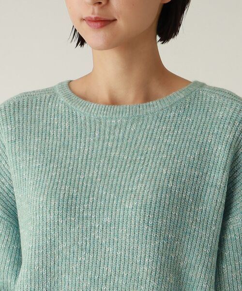 THE SHOP TK （ザ ショップ ティーケー ）の「◆【程よくゆったり/洗える】ラメニット（ニット/セーター・レディース・ベージュ系3/ブルー系8/ライトパープル/ライトイエロー系4・12/13）」の7枚目の写真