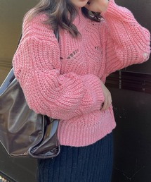 Lamoa | Lamoa/ボリューム オーバーサイズ カラーニット(ニット/セーター)