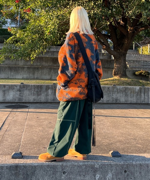 sedacle(セダクル)の「柄ボアブルゾン(ブルゾン・メンズ・オレンジ・FREE)」の3枚目の写真