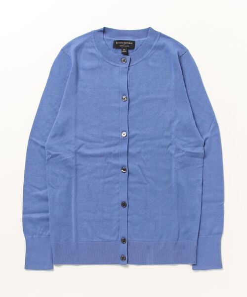 BANANA REPUBLIC FACTORY STORE(バナナリパブリック ファクトリーストア)の「BANANA REPUBLIC FACTORY STORE 日本限定 クルーネックカーディガン(カーディガン/ボレロ・レディース・ネイビー/ホワイト/ブラック/ピンク/ブルー/オレンジ/ブラック系その他/ブルー系その他/コバルトブルー/ワイン/ブルー系その他2/スカイブルー/ライトブルー・XS/S/M/L)」の7枚目の写真