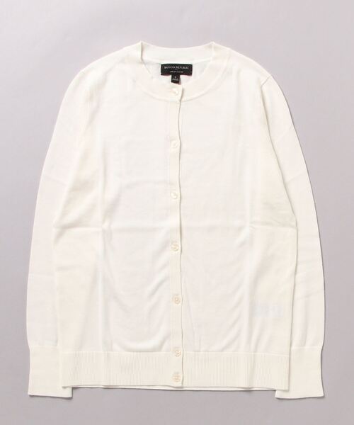 BANANA REPUBLIC FACTORY STORE(バナナリパブリック ファクトリーストア)の「BANANA REPUBLIC FACTORY STORE 日本限定 クルーネックカーディガン(カーディガン/ボレロ・レディース・ネイビー/ホワイト/ブラック/ピンク/ブルー/オレンジ/ブラック系その他/ブルー系その他/コバルトブルー/ワイン/ブルー系その他2/スカイブルー/ライトブルー・XS/S/M/L)」の22枚目の写真