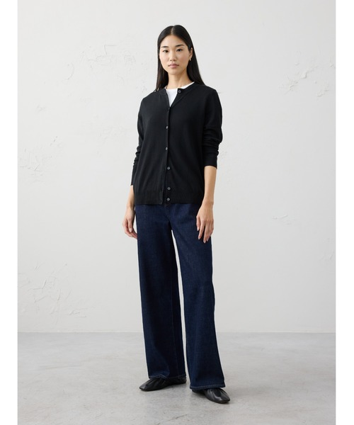 バナナリパブリック カーディガン ネイビー M 綿ポリ バナリパ 紺 BANANA REPUBLIC FACTORY STORE（バナナリパブリック ファクトリー