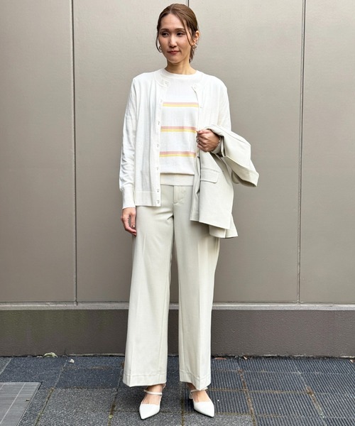 BANANA REPUBLIC FACTORY STORE(バナナリパブリック ファクトリーストア)の「BANANA REPUBLIC FACTORY STORE 日本限定 クルーネックカーディガン(カーディガン/ボレロ・レディース・ネイビー/ホワイト/ブラック/ピンク/ブルー/オレンジ/ブラック系その他/ブルー系その他/コバルトブルー/ワイン/ブルー系その他2/スカイブルー/ライトブルー・XS/S/M/L)」の15枚目の写真