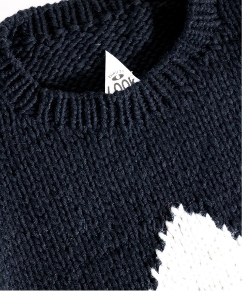 THRIFTY LOOK（スリフティールック）の「THRIFTY LOOK/スリフティールック ★SWEATERスターセーターユニセックス（ニット/セーター・メンズ・ブラック/ネイビー・MEDIUM/LARGE/SMALL）」の16枚目の写真