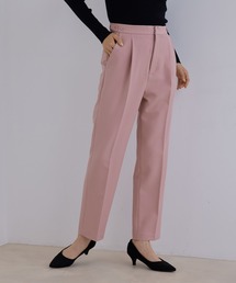 エステルストレッチセンタープレステーパードパンツ