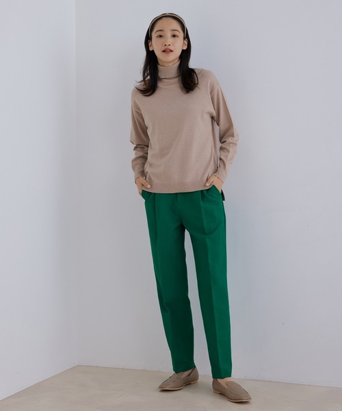 Jayro(ジャイロ)の「エステルストレッチセンタープレステーパードパンツ(その他パンツ・レディース・ブラック/レッド/ネイビー/ピンク/グリーン・FREE)」の12枚目の写真