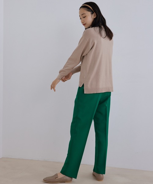 Jayro(ジャイロ)の「エステルストレッチセンタープレステーパードパンツ(その他パンツ・レディース・ブラック/レッド/ネイビー/ピンク/グリーン・FREE)」の13枚目の写真