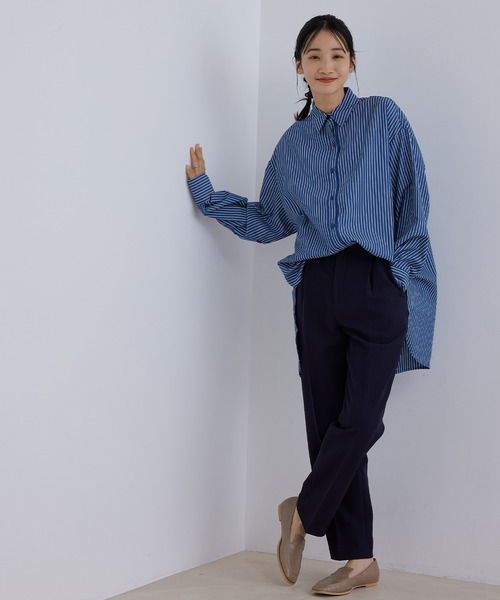 Jayro(ジャイロ)の「エステルストレッチセンタープレステーパードパンツ(その他パンツ・レディース・ブラック/レッド/ネイビー/ピンク/グリーン・FREE)」の15枚目の写真