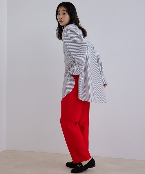Jayro(ジャイロ)の「エステルストレッチセンタープレステーパードパンツ(その他パンツ・レディース・ブラック/レッド/ネイビー/ピンク/グリーン・FREE)」の20枚目の写真