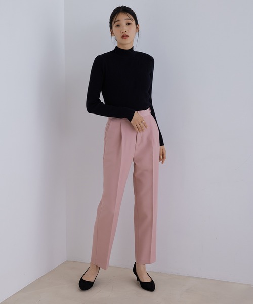 Jayro(ジャイロ)の「エステルストレッチセンタープレステーパードパンツ(その他パンツ・レディース・ブラック/レッド/ネイビー/ピンク/グリーン・FREE)」の22枚目の写真