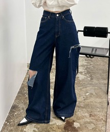 EPIMI E'PIMMY | ダメージワイドストレートデニム(デニムパンツ)