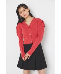 rienda | 2WAYショルダータックボリュームカーデトップス(カーディガン/ボレロ)