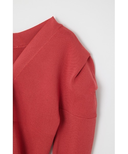 rienda（リエンダ）の「2WAYショルダータックボリュームカーデトップス（カーディガン/ボレロ・レディース・ホワイト/レッド/ライム/ブラック・FREE）」の8枚目の写真