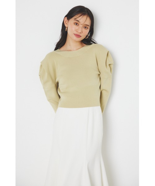 rienda（リエンダ）の「2WAYショルダータックボリュームカーデトップス（カーディガン/ボレロ・レディース・ホワイト/レッド/ライム/ブラック・FREE）」の21枚目の写真