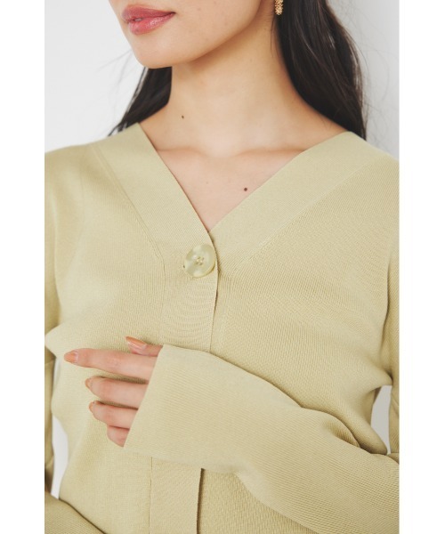 rienda（リエンダ）の「2WAYショルダータックボリュームカーデトップス（カーディガン/ボレロ・レディース・ホワイト/レッド/ライム/ブラック・FREE）」の17枚目の写真