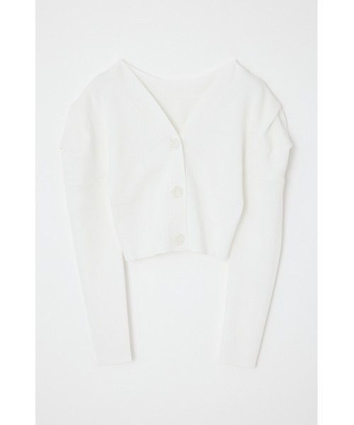 rienda（リエンダ）の「2WAYショルダータックボリュームカーデトップス（カーディガン/ボレロ・レディース・ホワイト/レッド/ライム/ブラック・FREE）」の22枚目の写真