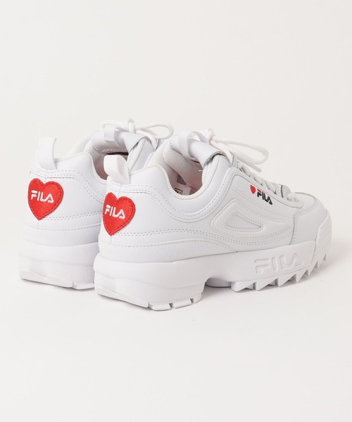FILA(フィラ)の「FILA/フィラ DISRUPTOR2 HEART ディスラプター2 ハート レディース スニーカー 厚底 UFW22115-125(スニーカー・レディース・ホワイト×レッド・25.5cm/23.0cm/23.5cm/22.5cm/25.0cm/26.0cm/24.5cm/24.0cm/22.0cm)」の9枚目の写真