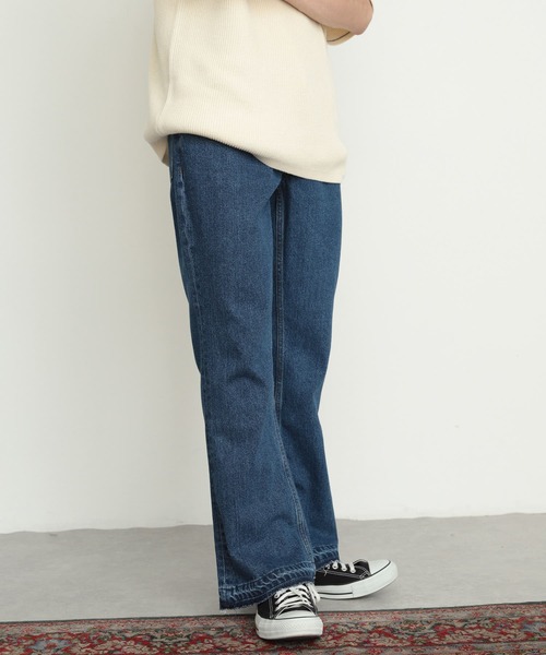 SENSE OF PLACE by URBAN RESEARCH(センスオブプレイスバイアーバンリサーチ)の「デニムフレアパンツ(デニムパンツ・メンズ・ブラック/インディゴブルー・MEDIUM/LARGE)」の21枚目の写真