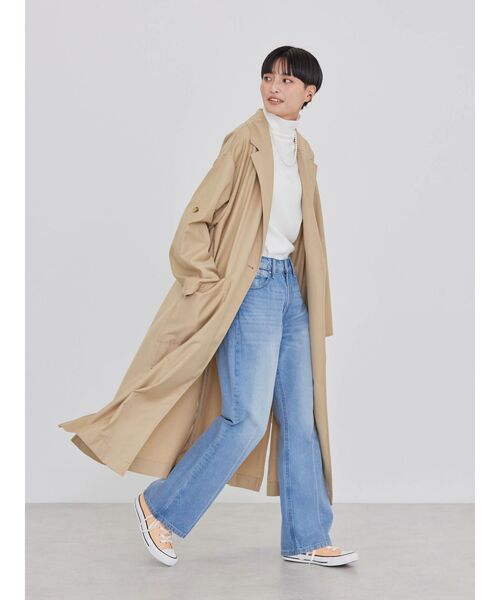 AMERICAN HOLIC（アメリカンホリック）の「センタープレスフレアーデニム（デニムパンツ・レディース・サックスブルー/ワンウォッシュ・M/L/XS/S）」の21枚目の写真