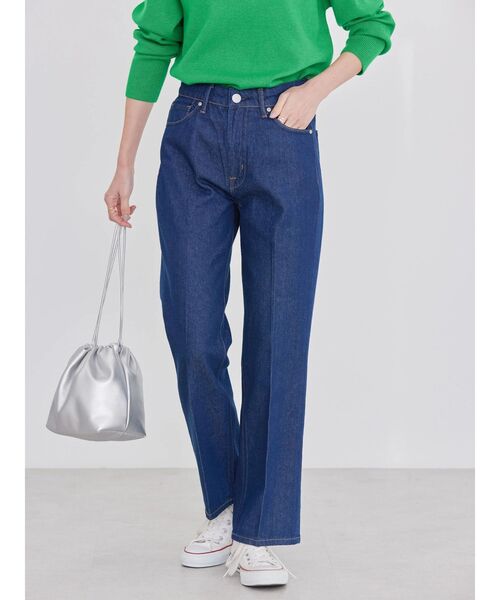 AMERICAN HOLIC（アメリカンホリック）の「センタープレスフレアーデニム（デニムパンツ・レディース・サックスブルー/ワンウォッシュ・M/L/XS/S）」の22枚目の写真