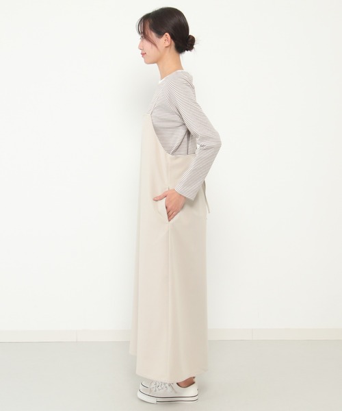 ikka（イッカ）の「キャミワンピアンサンブル（ワンピース・レディース・ブラック/ベージュ・S/M/L）」の9枚目の写真