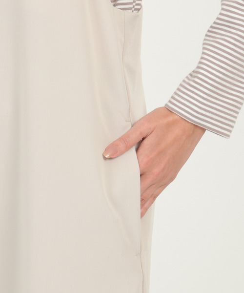 ikka（イッカ）の「キャミワンピアンサンブル（ワンピース・レディース・ブラック/ベージュ・S/M/L）」の16枚目の写真