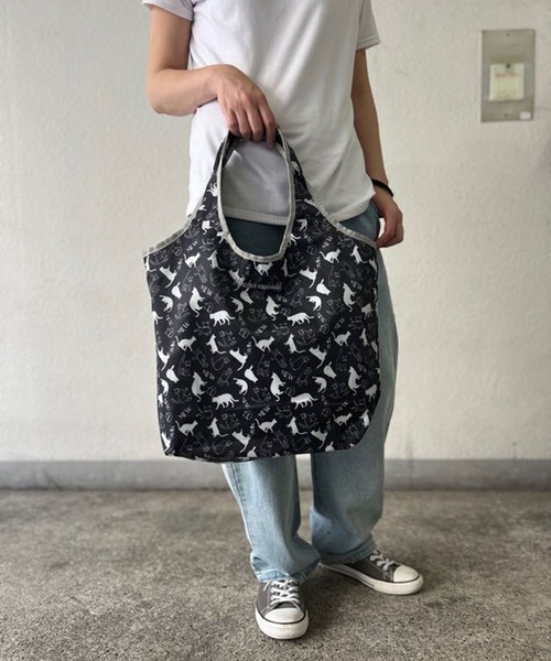 LBC（エルビーシー）の「コンパクトホレイホオンエコバッグ（エコバッグ/サブバッグ・レディース・グレー/ブラック/グリーン/ネイビー/ブルー系/スカイブルー/ターコイズブルー/ベージュ/ピンク/ライトグレー・FREE）」の16枚目の写真