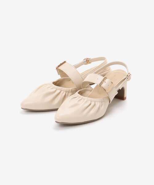 MAJESTIC LEGON（マジェスティックレゴン）の「ふかふかフィットギャザーミュール（サンダル・レディース・ブラック/アイボリー・SMALL/MEDIUM/LARGE/X-LARGE）」の19枚目の写真