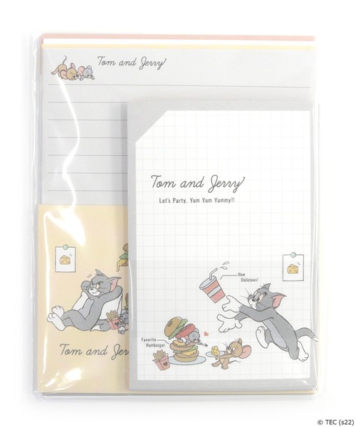 公式】トムとジェリー ボリュームアップレター（手帳/メモ帳