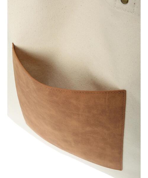 Samansa Mos2（サマンサ モスモス）の「キャンバストートバッグ（ハンドバッグ・レディース・キャメル/ベージュ・ﾌﾘ-）」の19枚目の写真