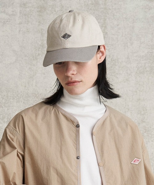 DANTON(ダントン)の「CHINO CLOTH 6PANEL CAP 2TONE(キャップ・レディース・ホワイト系その他6/ホワイト系その他5/ベージュ系その他/グレー系その他/カーキ系1・F)」の5枚目の写真