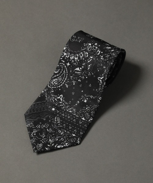 Art re A select（アトリエセレクト）の「Pattern Print Necktie/総柄とろみネクタイ（ネクタイ・メンズ・A/C/D/E/F/H/J/L/M/N/O/G/P/Q/R・FREE）」の6枚目の写真