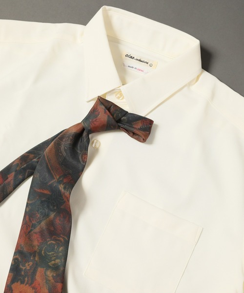 完売品 オリミ PURITANS TIE SHIRT シャツ クロコ調 ネクタイ Pattern Print Necktie/総柄とろみネクタイ（ネクタイ）｜Art re