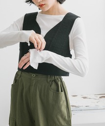 KBF | ツイストデザインカットソー(Tシャツ/カットソー)