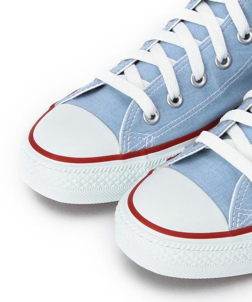 CONVERSE(コンバース)の「CONVERSE SHIRTINGハイカット/BCCONVERSE SHIRTING HI◆(スニーカー・レディース・ホワイト/ライトブルー・23cm/24cm/25cm)」の4枚目の写真