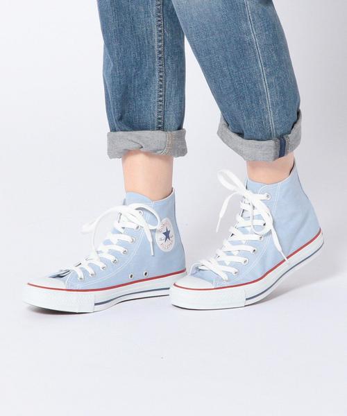 CONVERSE(コンバース)の「CONVERSE SHIRTINGハイカット/BCCONVERSE SHIRTING HI◆(スニーカー・レディース・ホワイト/ライトブルー・23cm/24cm/25cm)」の12枚目の写真