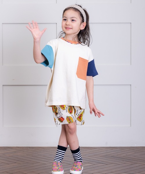 Life Support Products(ライフサポートプロダクツ)の「配色ポケットT(80~150cm)(Tシャツ/カットソー・キッズ・ライトピンク/エメラルド/カーキ/オフホワイト/ホワイト系その他/レッド/ネイビー/マスタード/グリーン系その他/ブルー系その他/チャコール/オレンジ・80/90/95/100/110/120/130/140/150)」の17枚目の写真