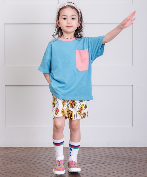 Life Support Products(ライフサポートプロダクツ)の「配色ポケットT(80~150cm)(Tシャツ/カットソー・キッズ・ライトピンク/エメラルド/カーキ/オフホワイト/ホワイト系その他/レッド/ネイビー/マスタード/グリーン系その他/ブルー系その他/チャコール/オレンジ・80/90/95/100/110/120/130/140/150)」の18枚目の写真