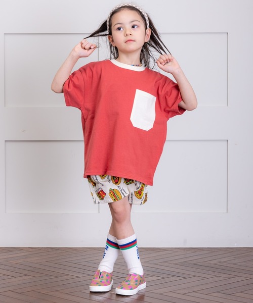 Life Support Products(ライフサポートプロダクツ)の「配色ポケットT(80~150cm)(Tシャツ/カットソー・キッズ・ライトピンク/エメラルド/カーキ/オフホワイト/ホワイト系その他/レッド/ネイビー/マスタード/グリーン系その他/ブルー系その他/チャコール/オレンジ・80/90/95/100/110/120/130/140/150)」の19枚目の写真
