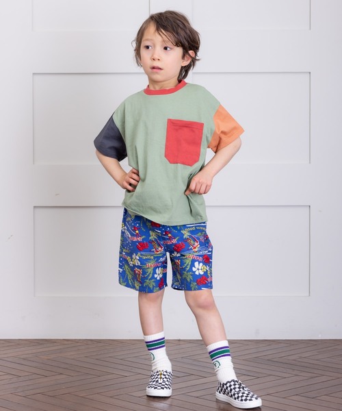 Life Support Products(ライフサポートプロダクツ)の「配色ポケットT(80~150cm)(Tシャツ/カットソー・キッズ・ライトピンク/エメラルド/カーキ/オフホワイト/ホワイト系その他/レッド/ネイビー/マスタード/グリーン系その他/ブルー系その他/チャコール/オレンジ・80/90/95/100/110/120/130/140/150)」の20枚目の写真