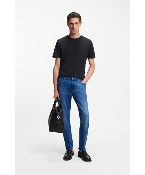 BOSS(ボス)の「バブルジャカードストラクチャー コットンブレンド Tシャツ(Tシャツ/カットソー・メンズ・ベージュ/グリーン/ホワイト/ブラウン/ダークブルー/ホワイト系その他/ブラック・XXL/L/M/S/XL/XXXL/XS)」の22枚目の写真
