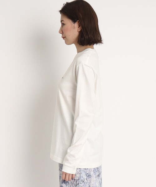 COUP DE CHANCE(クードシャンス)の「【WORLD for the World】メッセージプリント長袖Tシャツ(Tシャツ/カットソー・レディース・アイボリー/ブラック・38/40)」の4枚目の写真
