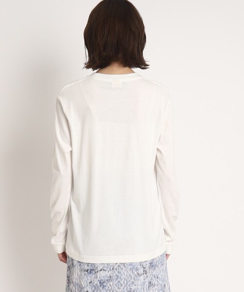 COUP DE CHANCE(クードシャンス)の「【WORLD for the World】メッセージプリント長袖Tシャツ(Tシャツ/カットソー・レディース・アイボリー/ブラック・38/40)」の5枚目の写真