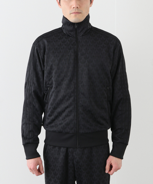 adidas Originals（アディダスオリジナルス）の「【adidas Originals / アディダス オリジナルス】 モノトーンジャガードTRACKTOP（ブルゾン・メンズ・ブラック・MEDIUM/LARGE）」の2枚目の写真