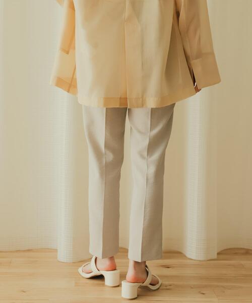 SENSE OF PLACE by URBAN RESEARCH（センスオブプレイスバイアーバンリサーチ）の「リネンライクハイウエストテーパードパンツ（その他パンツ・レディース・チャコールグレー/ライトベージュ/ブラック/ブルー・TALL/X-SMALL/LARGE/SMALL/MEDIUM）」の14枚目の写真