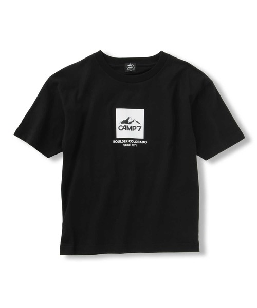 CAMP7（キャンプセブン）の「【CAMP7】モチーフロゴＴシャツ（Tシャツ/カットソー・キッズ・ブラック/グリーン・130/150/140/120/160/105）」の13枚目の写真