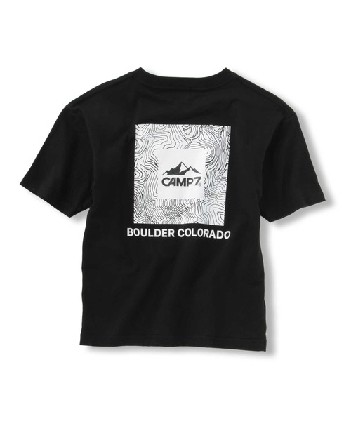 CAMP7（キャンプセブン）の「【CAMP7】モチーフロゴＴシャツ（Tシャツ/カットソー・キッズ・ブラック/グリーン・130/150/140/120/160/105）」の14枚目の写真