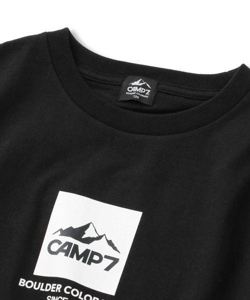 CAMP7（キャンプセブン）の「【CAMP7】モチーフロゴＴシャツ（Tシャツ/カットソー・キッズ・ブラック/グリーン・130/150/140/120/160/105）」の17枚目の写真