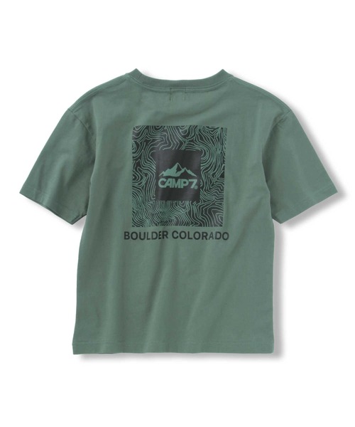 CAMP7（キャンプセブン）の「【CAMP7】モチーフロゴＴシャツ（Tシャツ/カットソー・キッズ・ブラック/グリーン・130/150/140/120/160/105）」の16枚目の写真